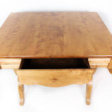 Dining table with extensions of birchwood