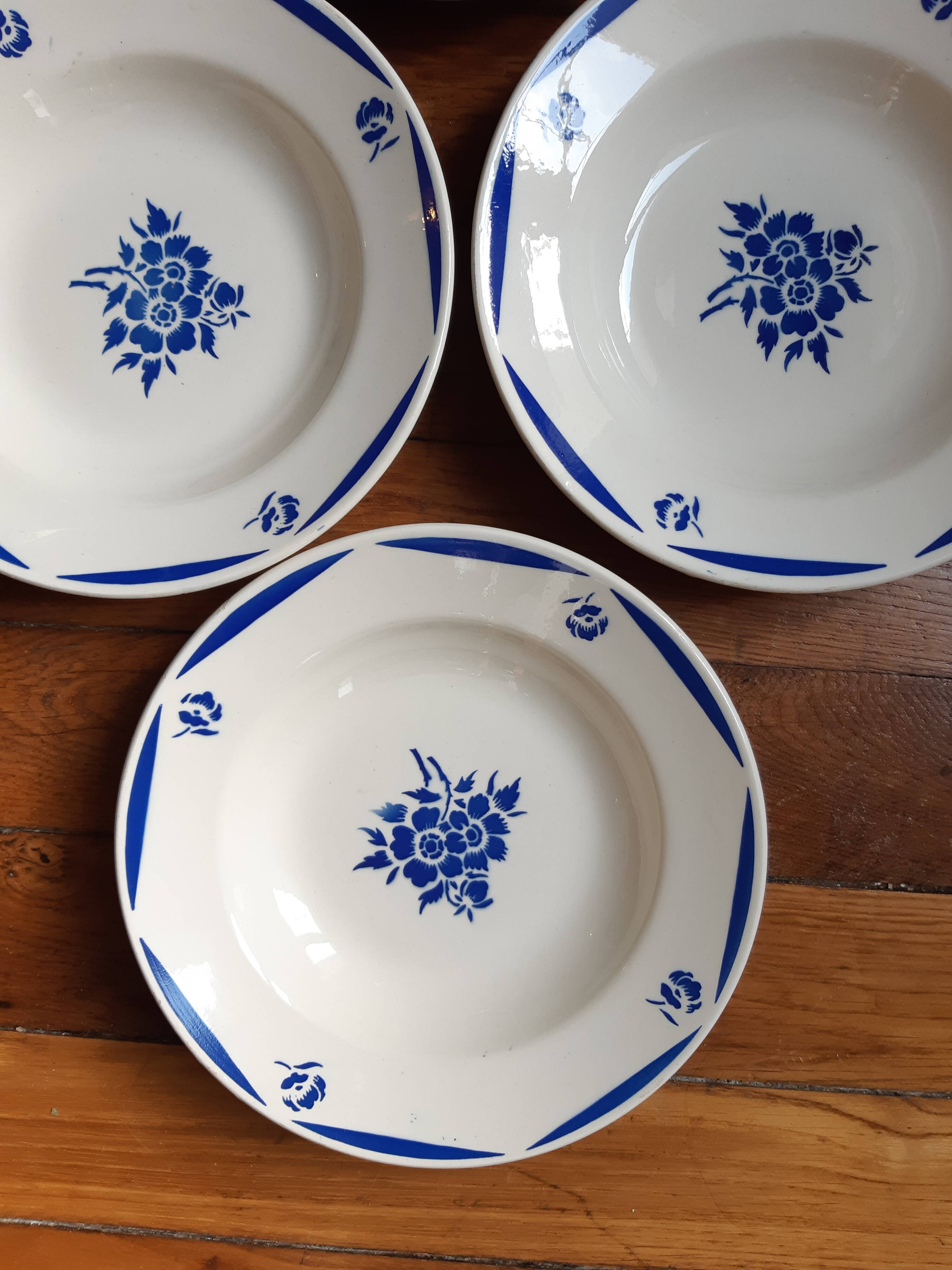 Set of 4 badonviller plates