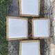 4 tabourets vintage bambou et rotin – années 60/70