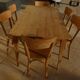 6 vintage Baumann wooden bistro chairs in their patina