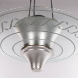 2 Art Deco Hanging lamps with cut glass England 1930