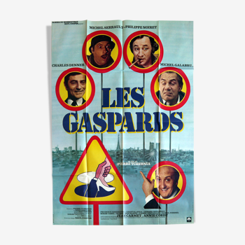 Affiche cinéma originale "Les Gaspards" Pierre Tchernia