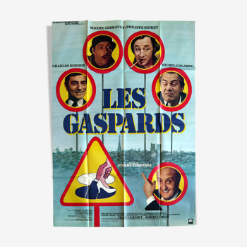 Original movie poster "Les Gaspards" Pierre Tchernia