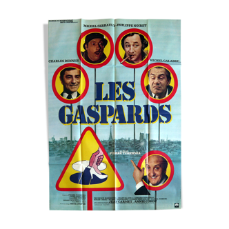 Affiche cinéma originale "Les Gaspards" Pierre Tchernia