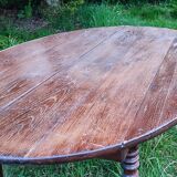Table a volets ovale en chêne 190cm