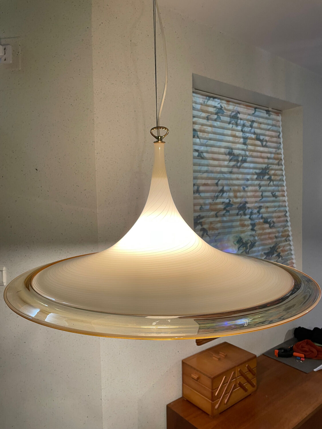 Suspension swirl filigree Murano