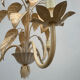 Lustre style florentin feuilles de tabac années 70