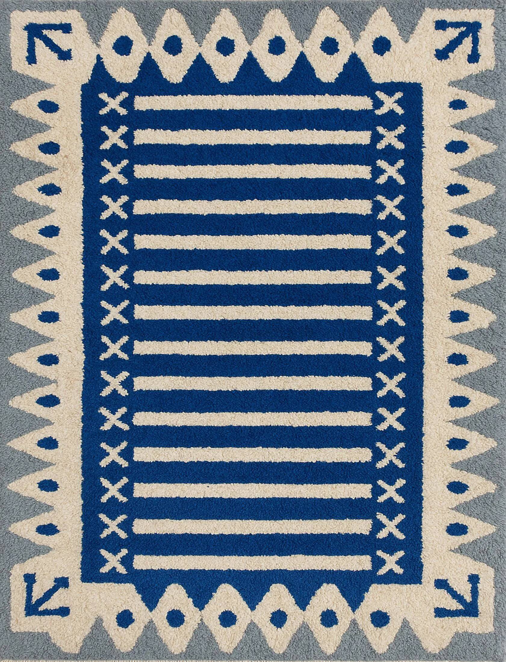 Handmade Berber rug in pure wool 3x2 m