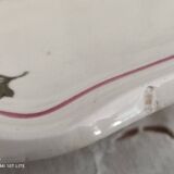 Sarreguemines eared pie or cake dish, Agreste model