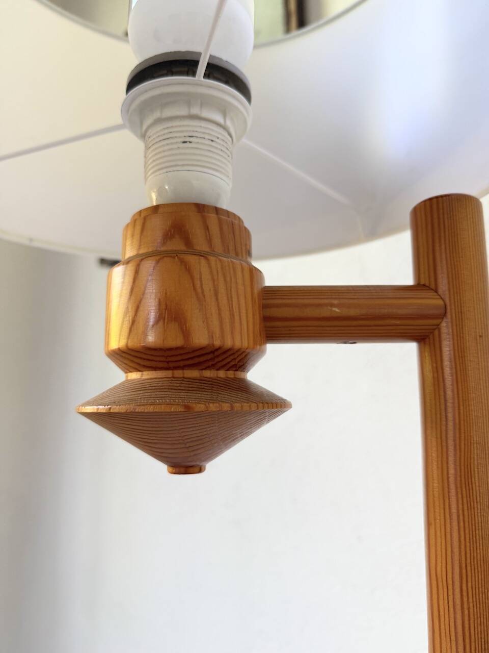 Ikea pine table lamp 1980