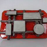 Brutalist ceramic wall panel from Krösselbach, Germany, 1960s