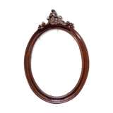 Wooden oval frame