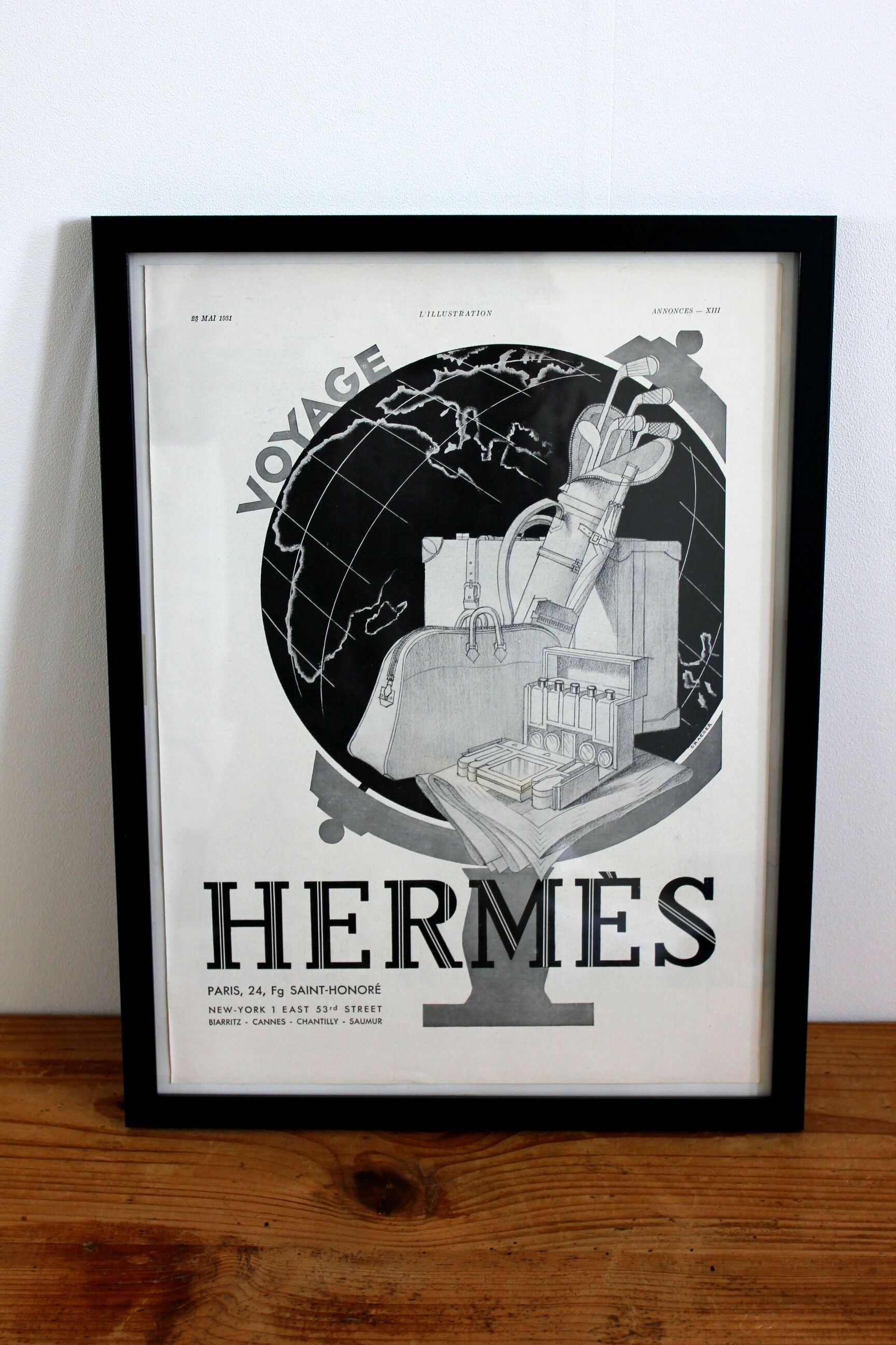 Hermès sport - vintage fashion poster 1930