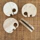 Set of 4 travertine elephants, Fratelli Mannelli, Italy, 1970s