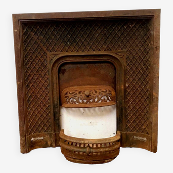 Napoleon III style fireplace hearth in cast iron 20th century