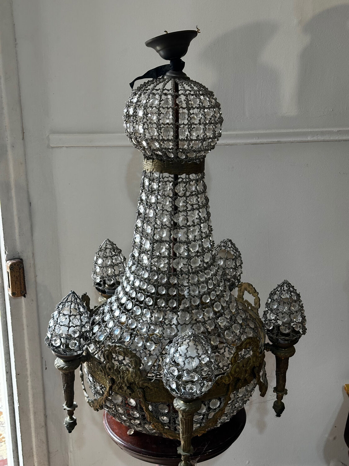 Chandelier Hot Air Balloon Style Louis XVI - 19th century