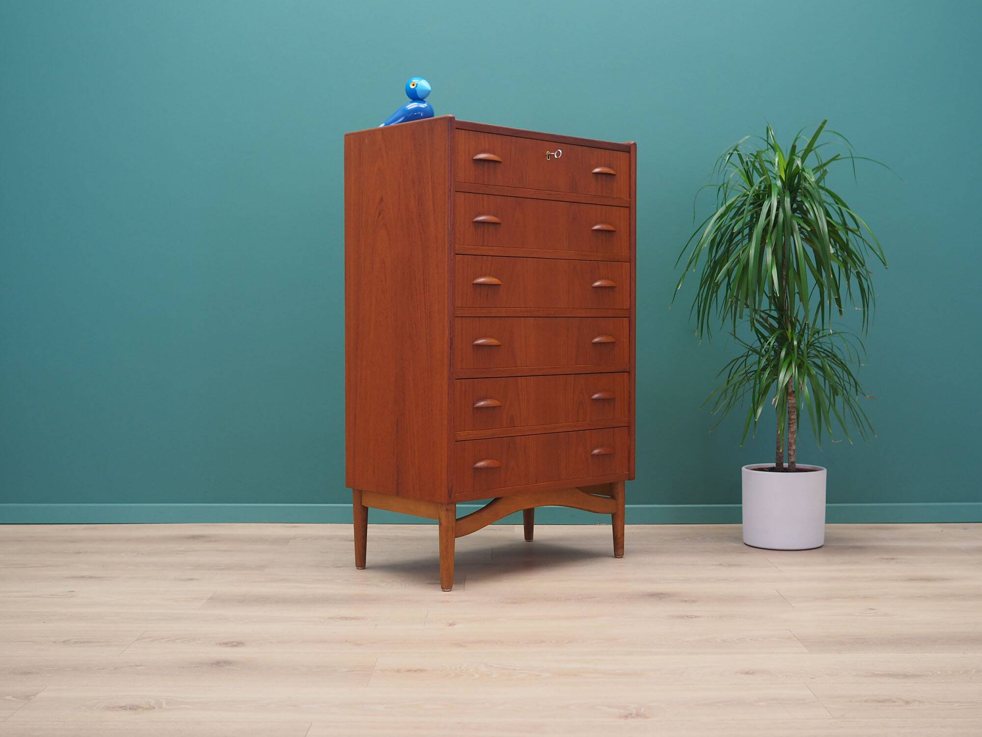 Teak chest of drawers, Danish design, 1970s, production: Denmark