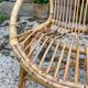 Fauteuil en rotin vintage