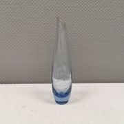 Vase finlandais en verre bleu