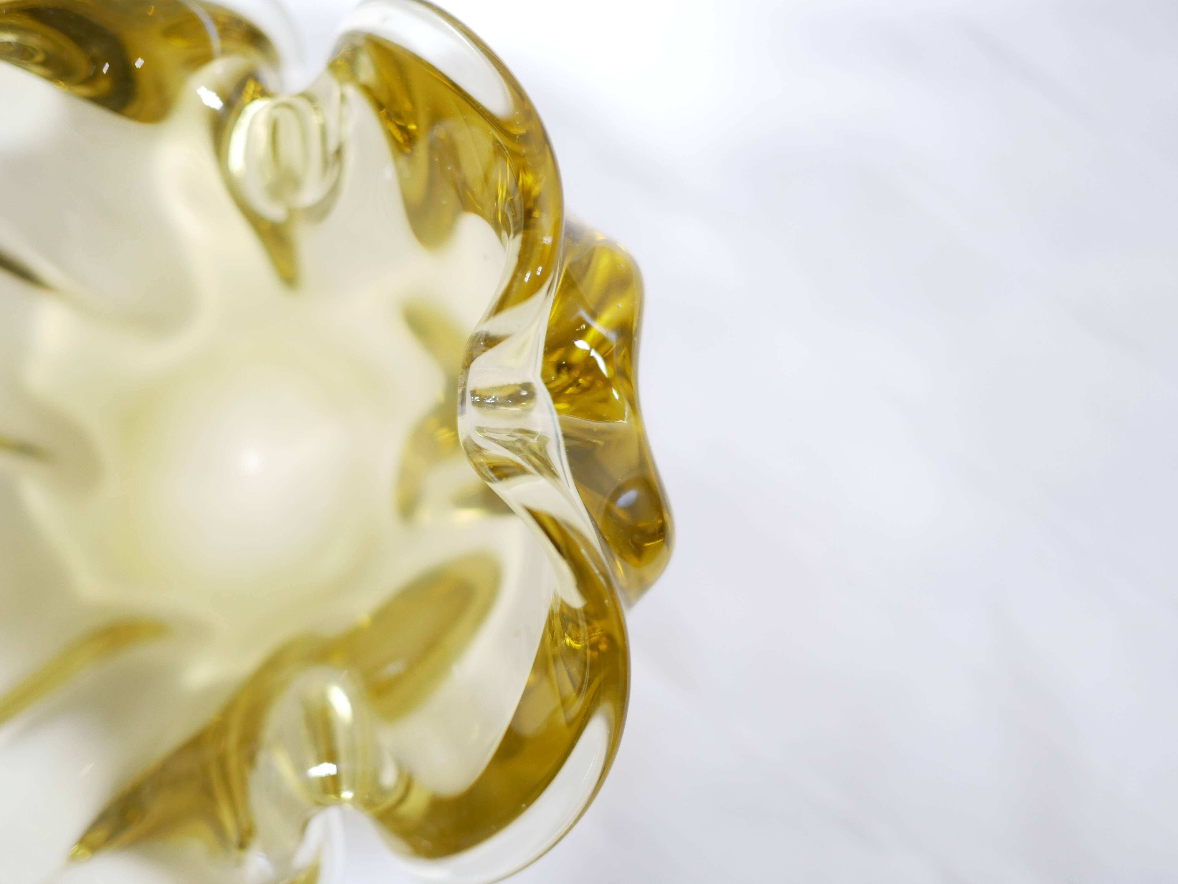 Empty vintage Murano glass pocket