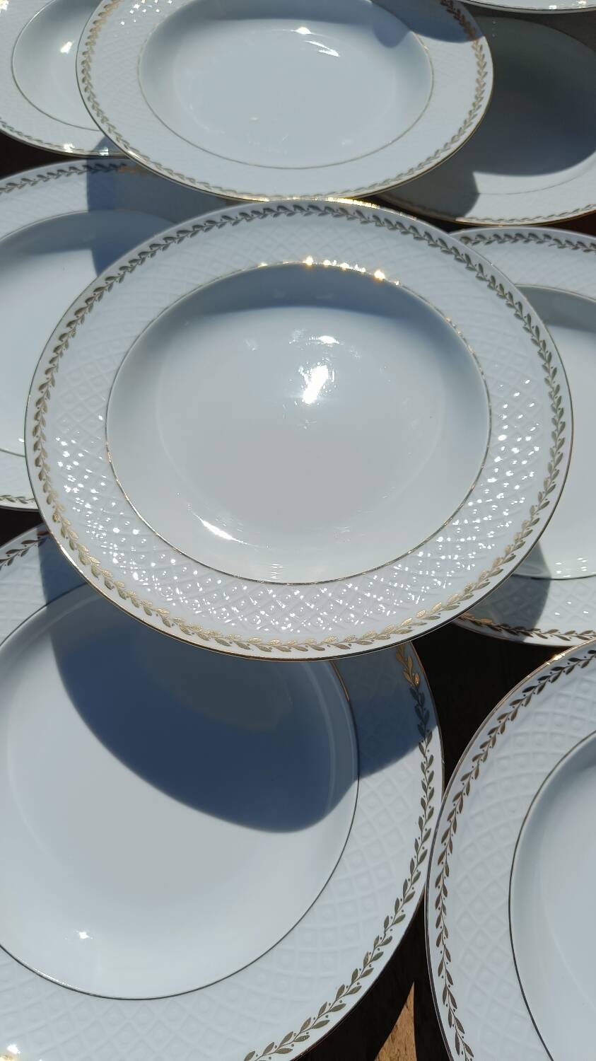 assiettes plates en porcelaine Bavaria – Seltmann Weiden