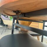 Round teak table from the 60s