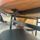 Table ronde en teck années 60