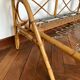 Rotin and bamboo bed