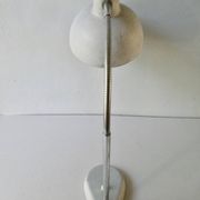 Lampe articulée Aluminor,  en métal gris clair des années 50