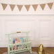 Magazine rack Wicker 'Mint & Gold'