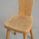 Chaise en Pin massif par Christian Durupt, Meribel 1960