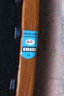 Duo of NF chairs in teak