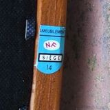 Duo of NF chairs in teak