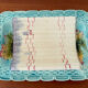 Vintage asparagus dish in faience barbotine – Large serving platter