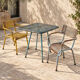 Ensemble René Malaval modèle Radar – table - 2 fauteuils – années 1950
