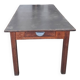 Table de ferme zinc.