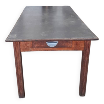 Table de ferme zinc.