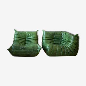 Pair of Togo armchairs designed by Michel Ducaroy 1973