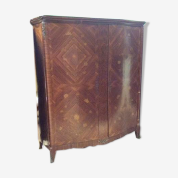 Armoire marqueterie en bois de rose