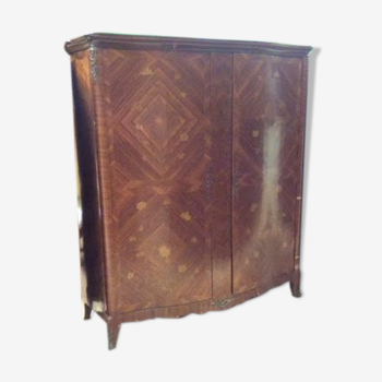 Rosewood marquetry cabinet