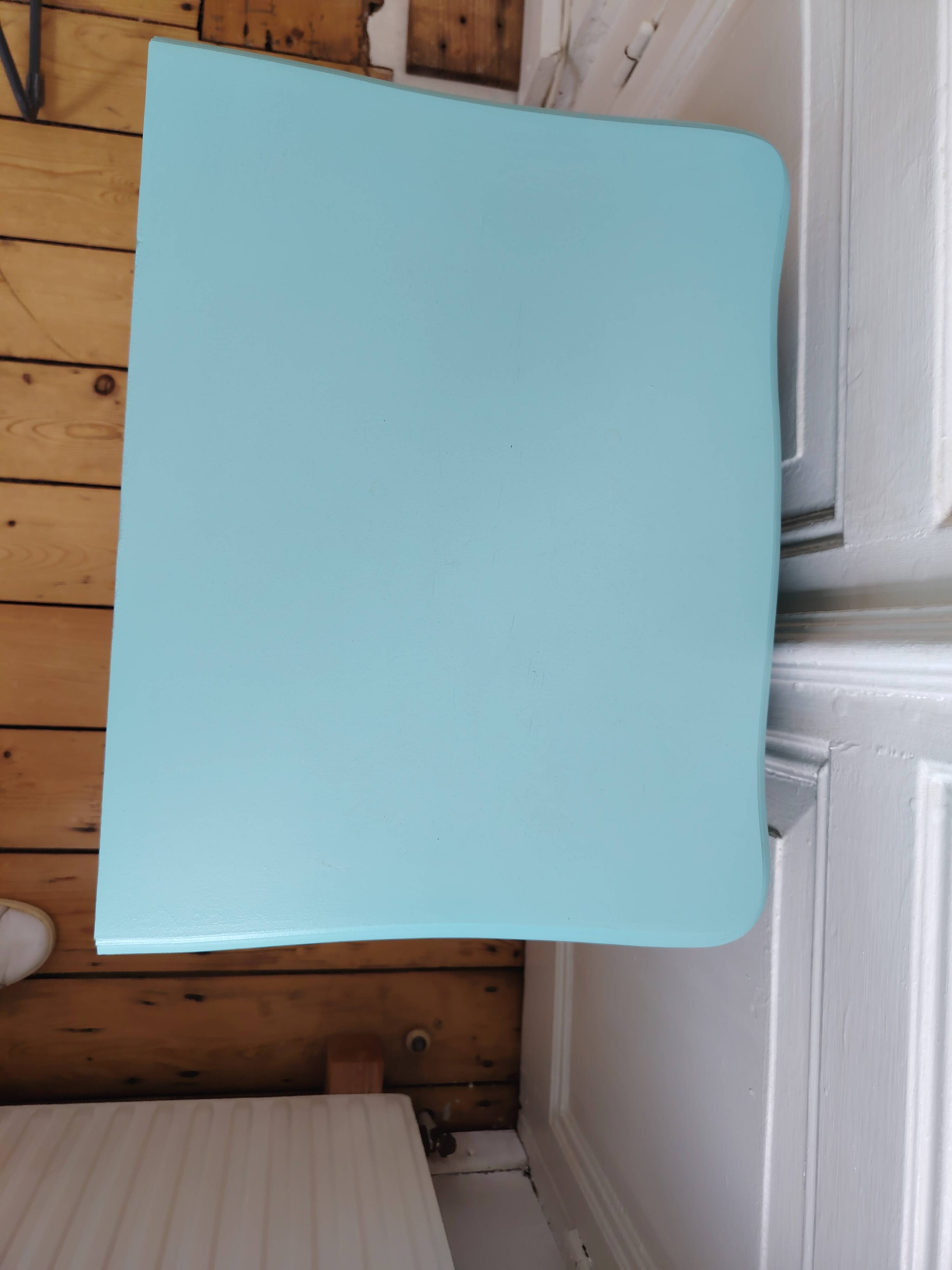 Chevet vintage style Louis XV peint en bleu