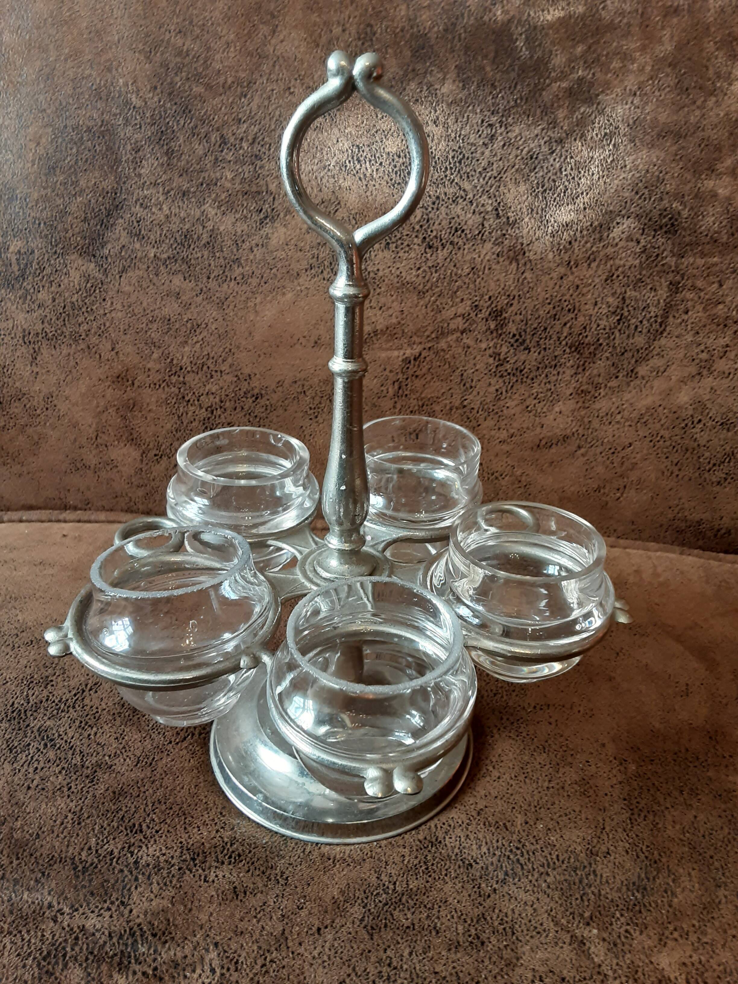 Glass tealight holder
