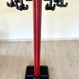 Red and black coat rack design 1980s