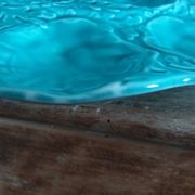 Turquoise barbotine oyster dish Gien France