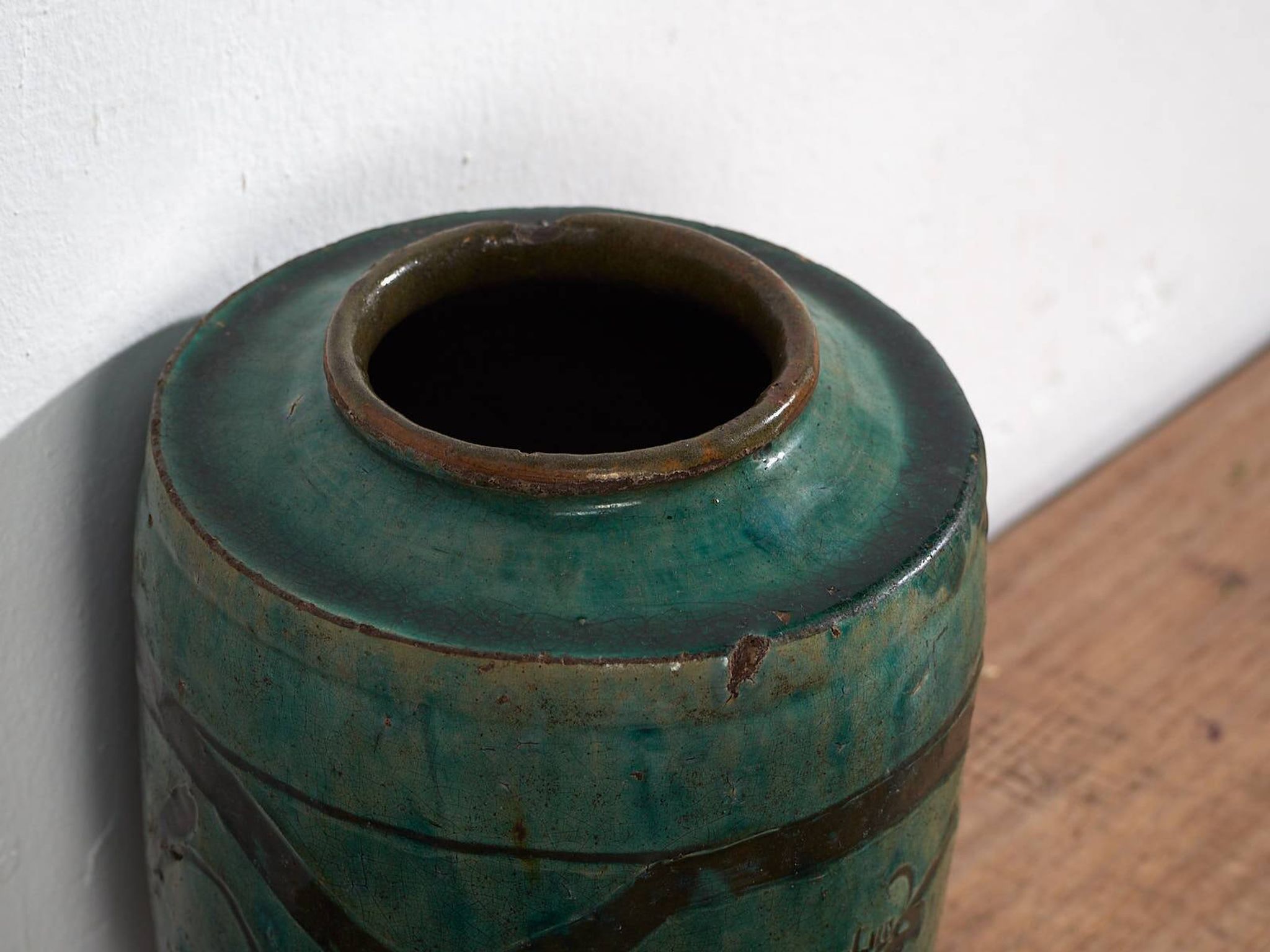 Vase émaillé ancien (c.1820) #16