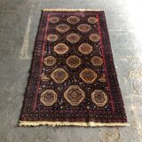 Ancien tapis oriental 111x195 - dominante bleu