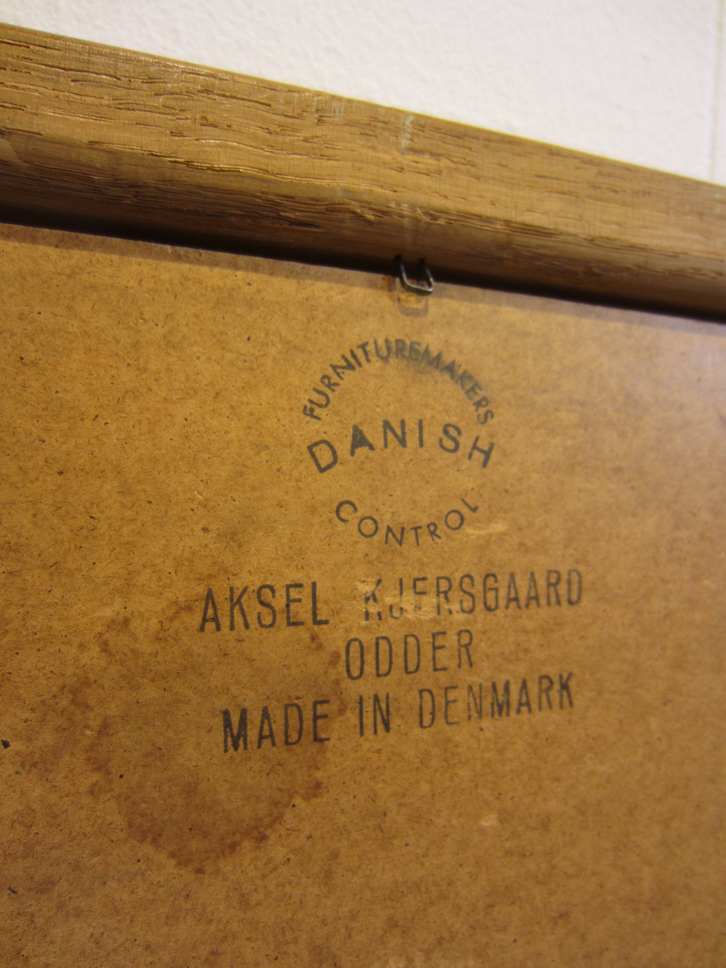 Danish Scandinavian mirror Aksel Kjersgaard