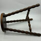 Vintage turned wood stool / plant stand / side table
