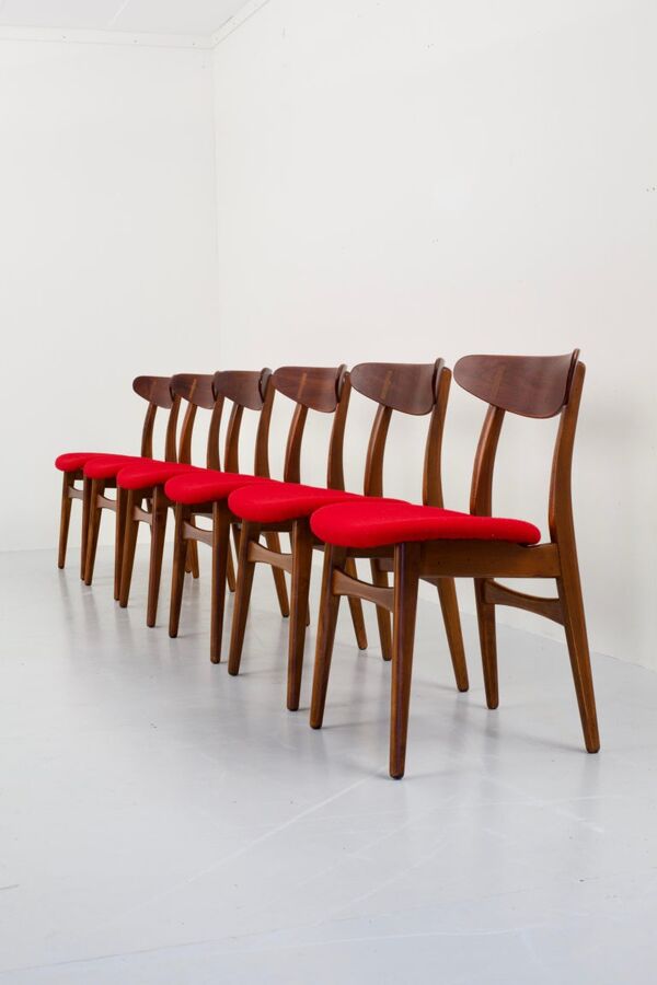 Set de 3 chaises Hans Wegner