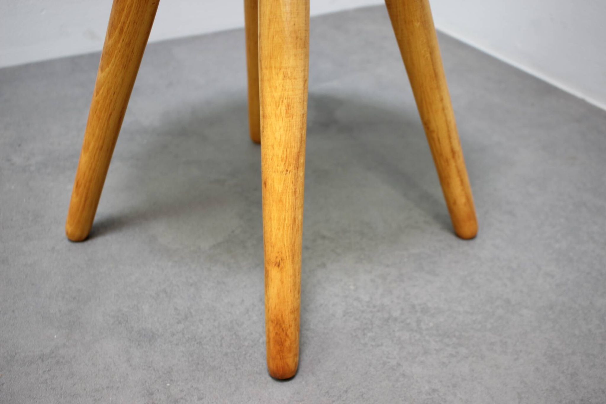 Jan Kalous Rattan Stool for ÚLUV, Czechoslovakia, 1960s
